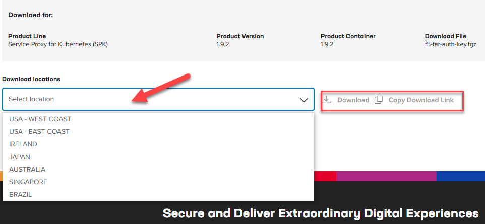 MyF5 Download FAR Auth