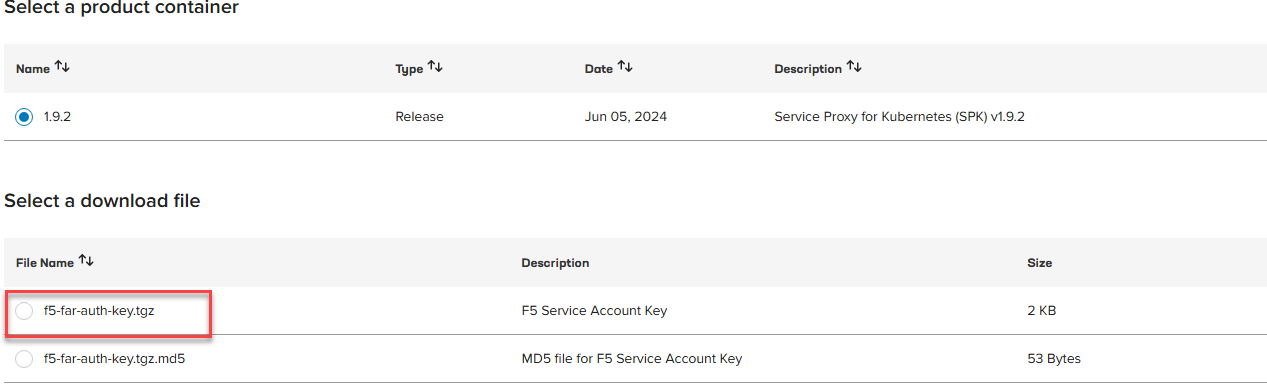MyF5 Select FAR File
